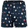 HAPPY SHORTS Web-Boxershorts Unterhose Herren - Snowmen & Gingerbreadmen navy