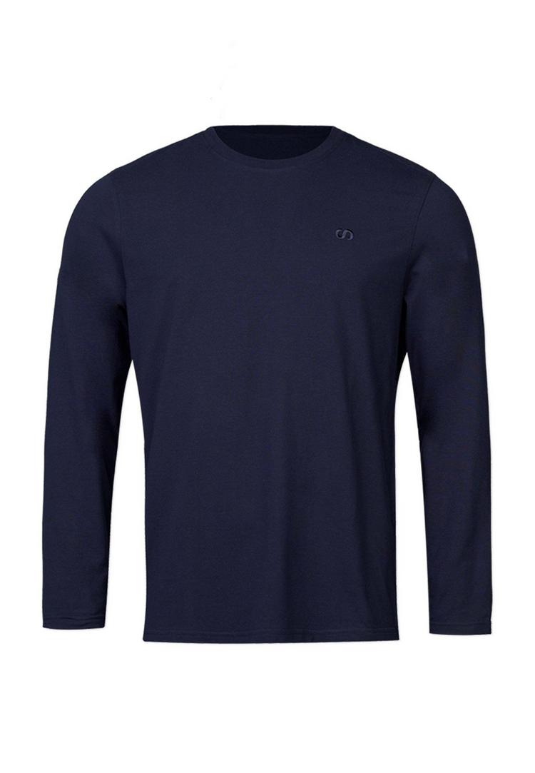 Snocks Snocks Schlafanzug Oberteil Herren lang Pyjama Herren - Dunkelblau - 0 | SportScheck