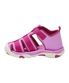 Rückansicht von hummel Sandal Buckle Sneaker Kids Sneaker Kinder grau