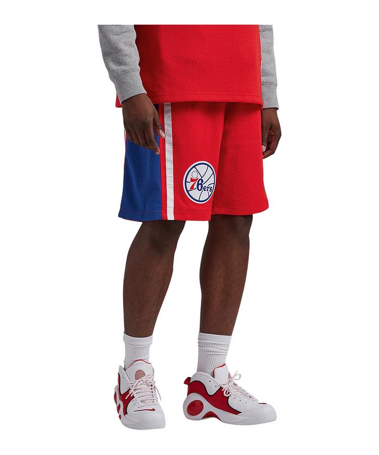 Mitchell & Ness Mitchell & Ness NBA Philadelphia 76ers Swingman Short Sweathose Herren - rot - 0 | SportScheck