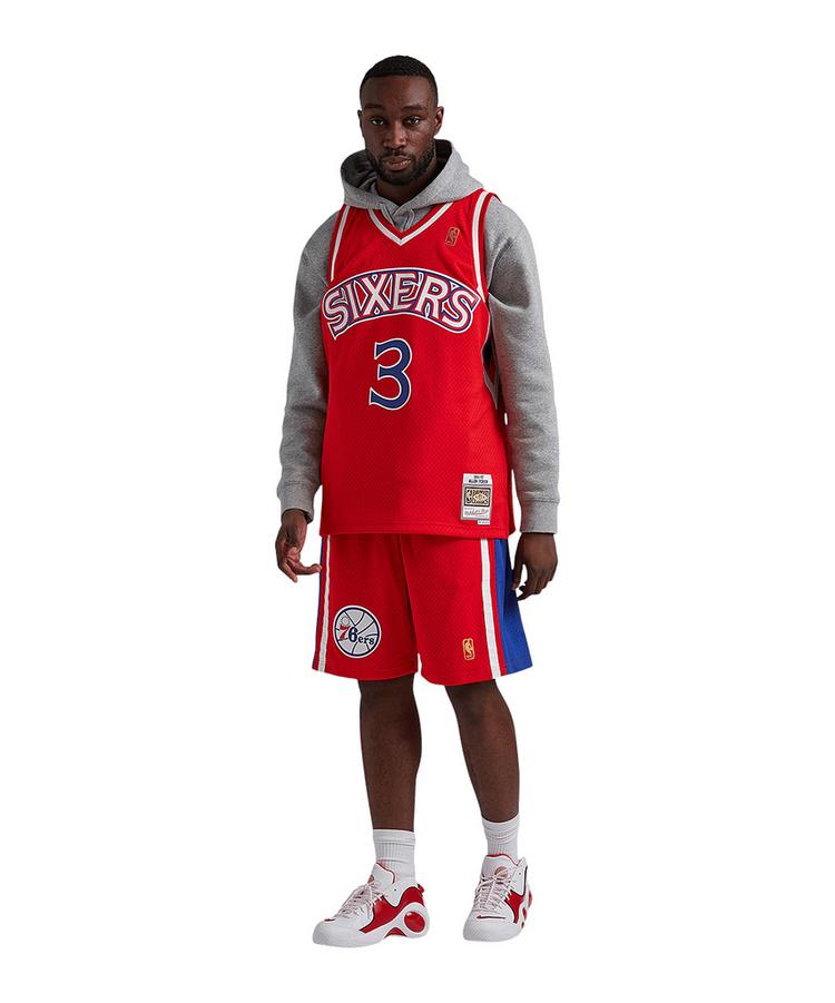 Mitchell & Ness Mitchell & Ness NBA Philadelphia 76ers Swingman Short Sweathose Herren - rot - 1 | SportScheck