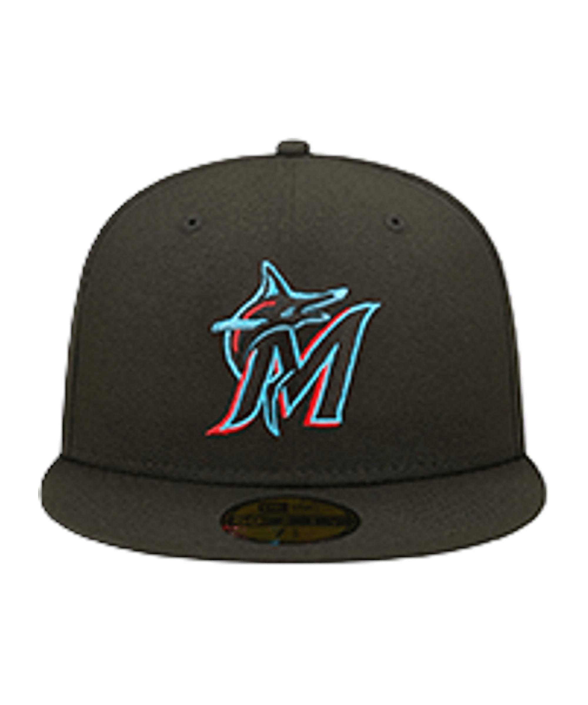 New Era Miami Marlins On-Field 59Fifty Cap Cap - schwarz