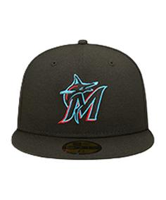 New Era Miami Marlins On-Field 59Fifty Cap Cap schwarz