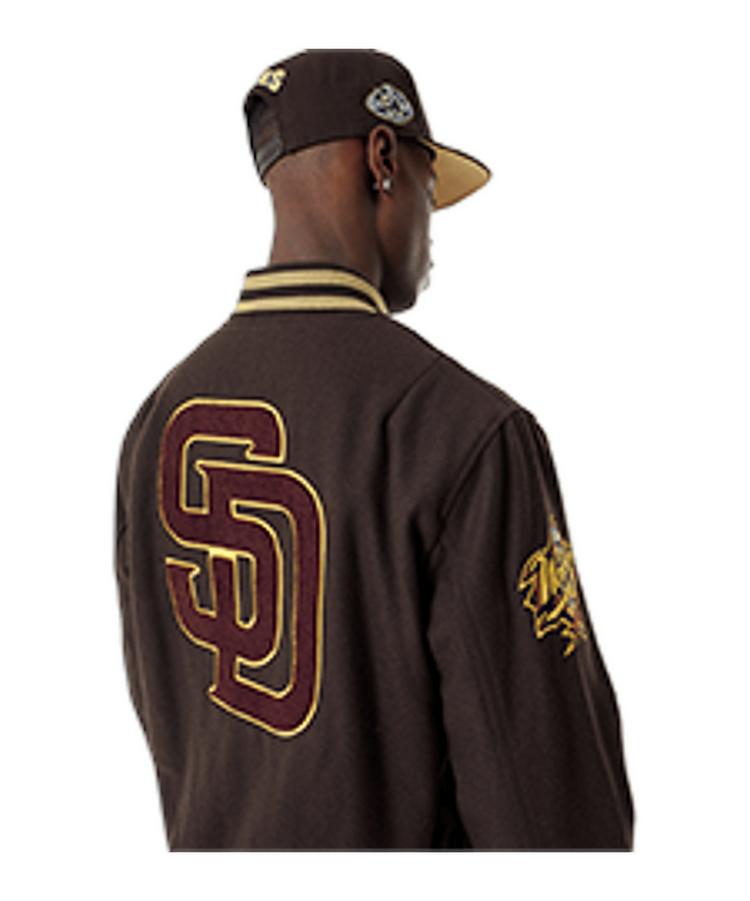 New Era New Era MLB San Diego Padres Varsity Jacke Sweatjacke Herren - braun - 2 | SportScheck