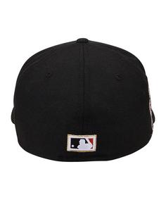 Rückansicht von New Era Anaheim Angels 60th 59Fifty Cap Cap schwarz