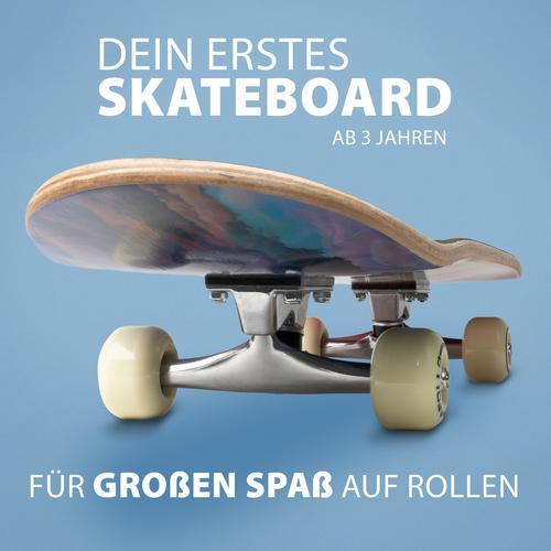 Rückansicht von Apollo Color Nebula 71 cm Skateboard-Komplettset bunt