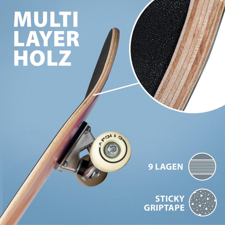 Apollo Apollo Color Nebula 71 cm Skateboard-Komplettset - bunt - 2 | SportScheck