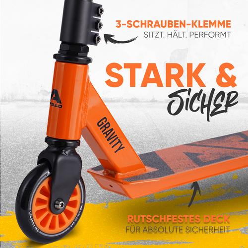 Rückansicht von Apollo Gravity Scooter Orange