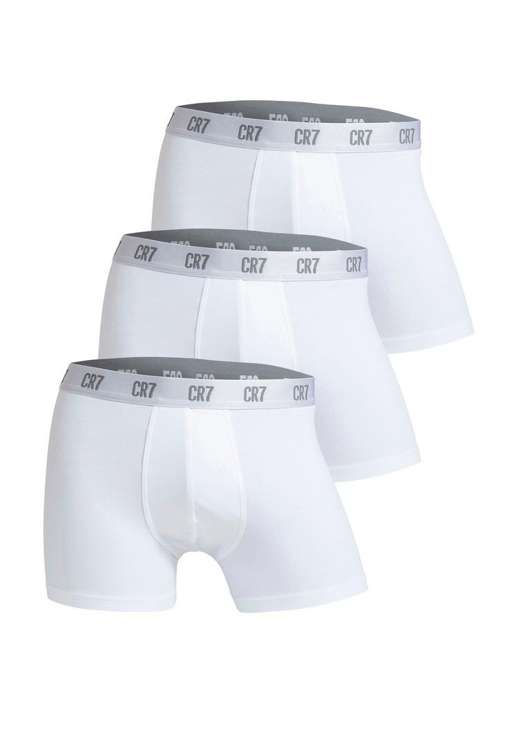 CR7 - Cristiano Ronaldo CR7 - Cristiano Ronaldo CR7 Basic, Trunk, 3-pack. W&auml;scheset Herren - wei&szlig; - 0 | SportScheck