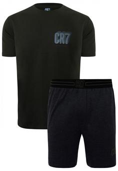 CR7 Cristiano Ronaldo CR7 Mens pyjamas/shorts. Pyjama Herren Black, Dark Grey