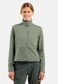 Rückansicht von Odlo Fleecepullover Damen shadow melange(11003)