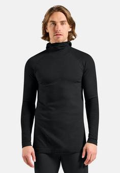 Rückansicht von Odlo SEAMLESS PERFORMANCE WOOL Funktionsshirt Herren black(15000)