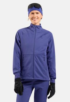 Rückansicht von Odlo ESSENTIAL WARM Funktionsjacke Damen Skipper Blue(21119)