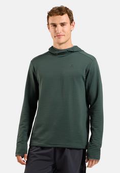 Rückansicht von Odlo Laufhoodie Herren urban chic(10877)