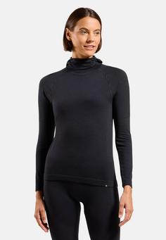 Rückansicht von Odlo SEAMLESS PERFORMANCE WOOL Funktionsshirt Damen black(15000)
