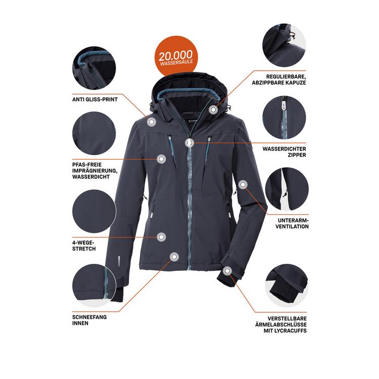 KILLTEC KILLTEC KSW 42 WMN SKI JCKT Skijacke Damen - Blau3023 - 3 | SportScheck