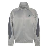 adidas Stadium Trainingsjacke Trainingsanzug Herren - Charcoal Solid Grey / Grey Six / Glow Blue