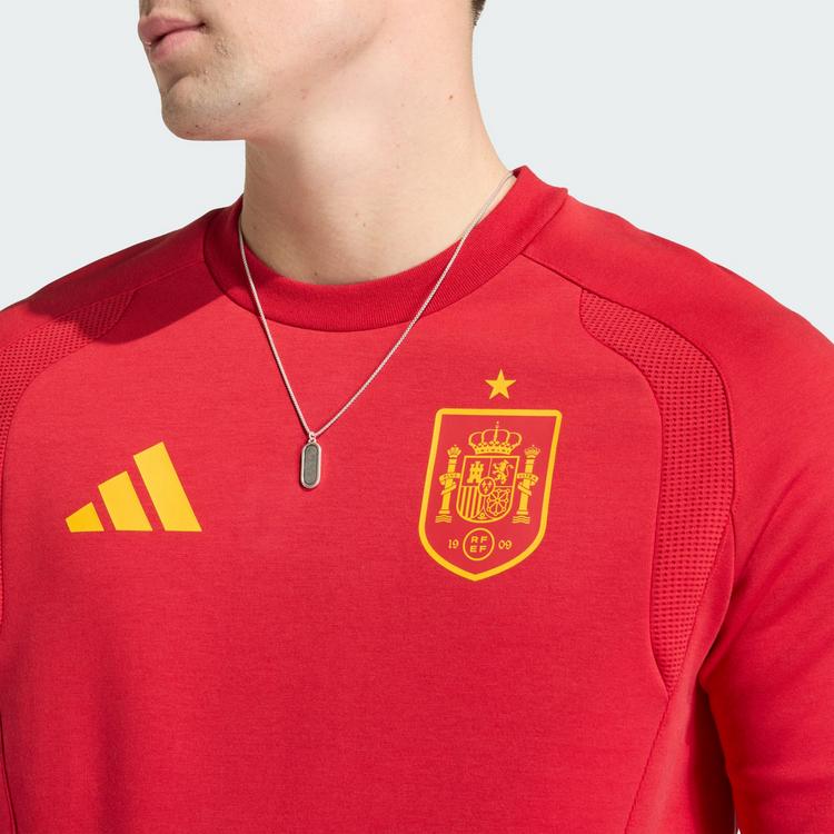 adidas adidas Spanien Tiro Travel Crew Pullover Hoodie Herren - Team Power Red 2 - 0 | SportScheck