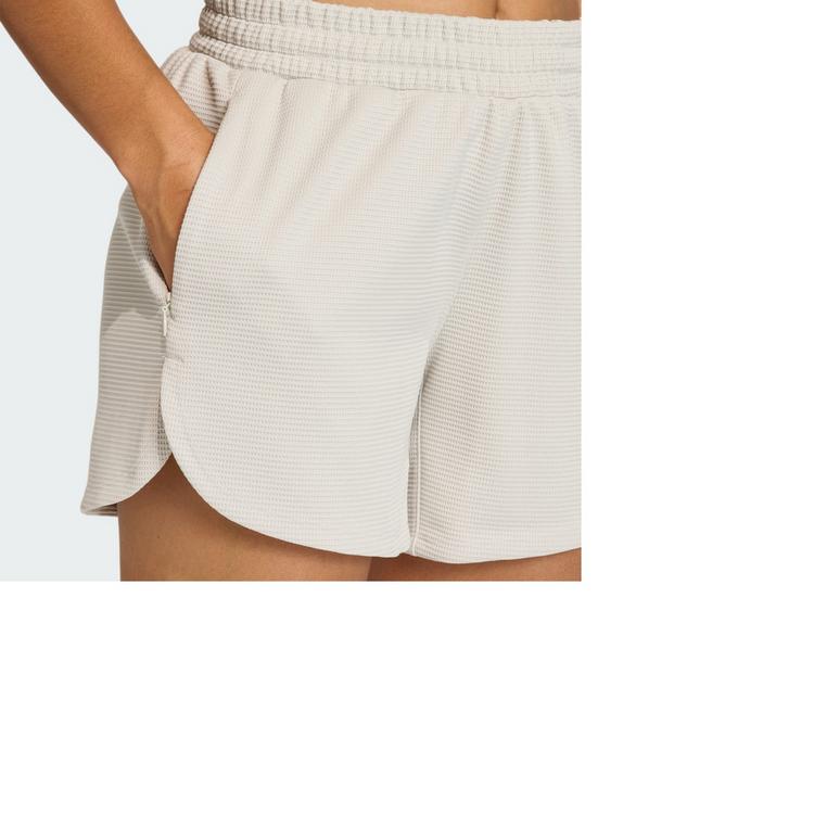 adidas adidas Pacer Workout Waffle Shorts Funktionsshorts Damen - Beige - 1 | SportScheck