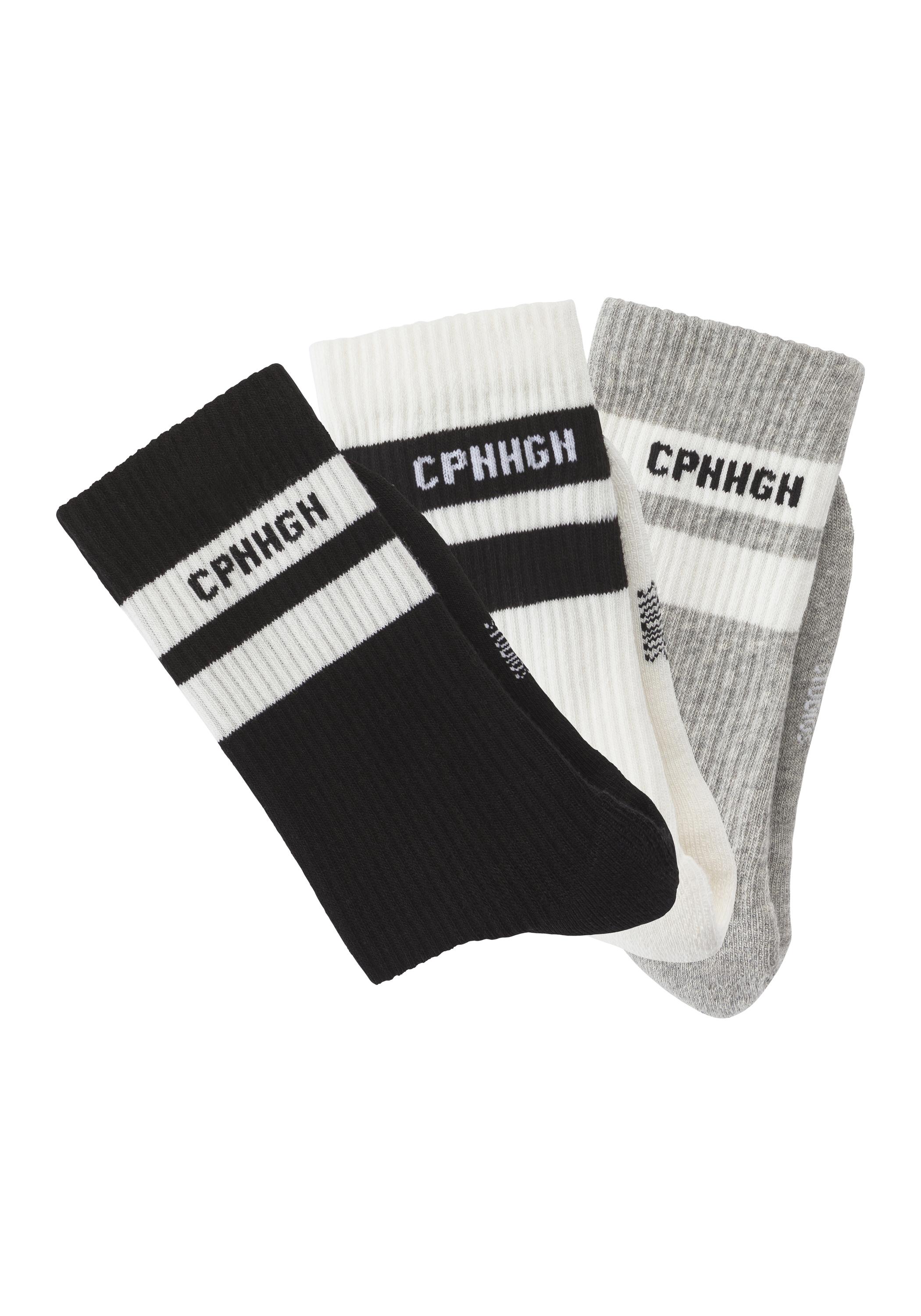 Copenhagen Studios Tennissocken Socken - schwarz - wei&szlig; - grau