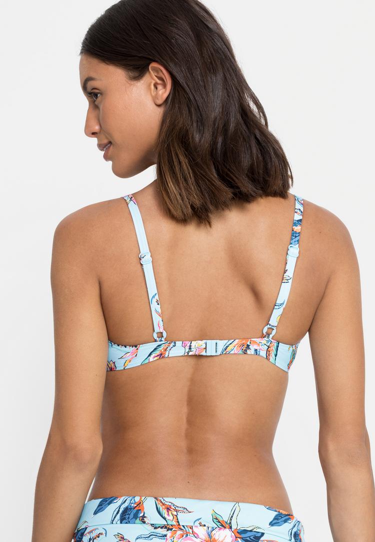 Lascana Lascana B&uuml;gel-Bikini-Top Bikini Oberteil Damen - hellblau-bedruckt - 1 | SportScheck
