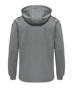 Rückansicht von hummel hmlCORE XK Sweat Hoody Funktionssweatshirt Herren grau
