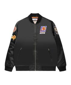 Mitchell & Ness NBA Satin Bomber Jacke Sweatjacke Herren schwarz