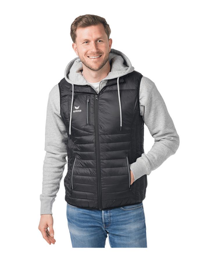 Erima Erima CMPT Puffer Weste Sweatjacke Herren - schwarz - 0 | SportScheck
