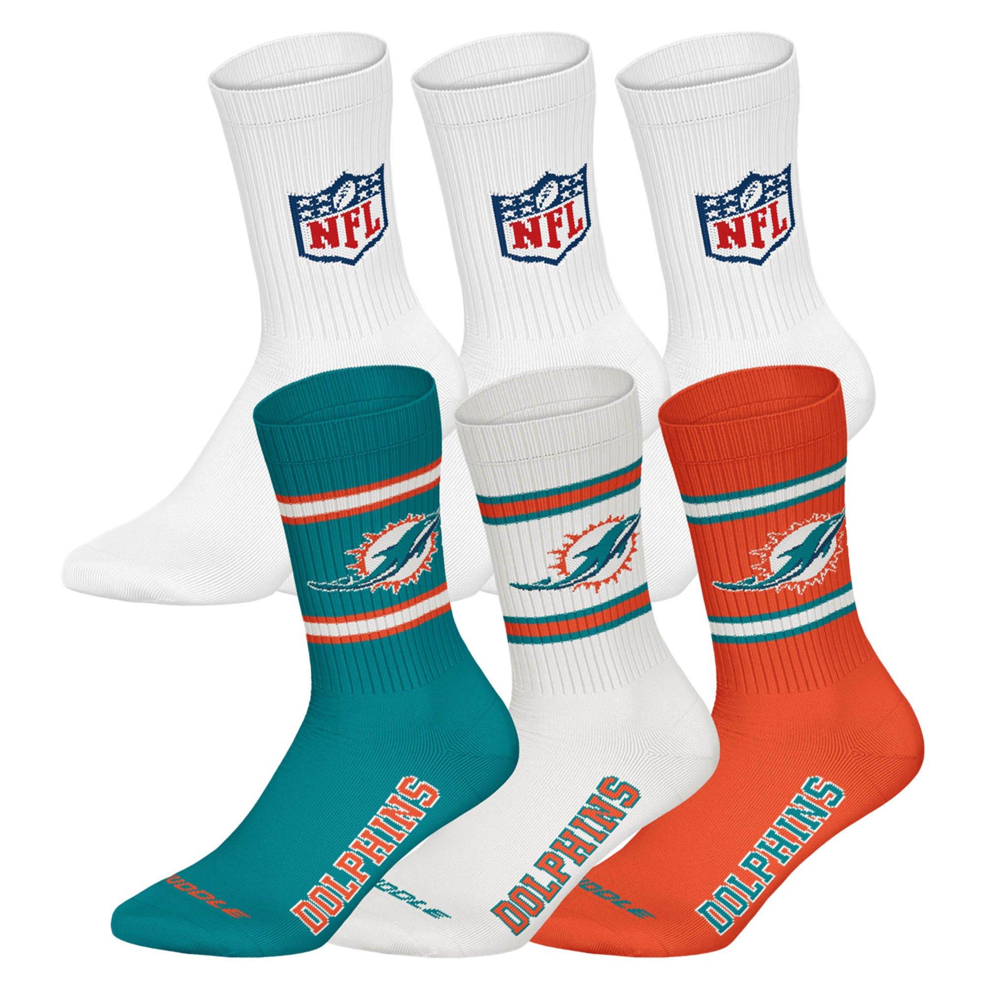 NFL Socken Socken - Miami Dolphins/Wei&szlig;
