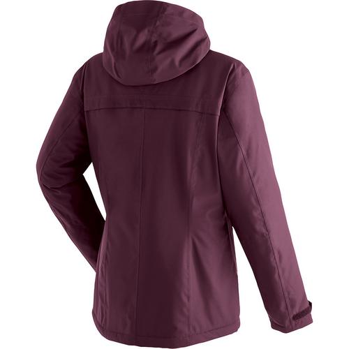 Rückansicht von Maier Sports Lisbon Softshelljacke Damen Lila4637