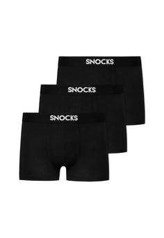 Snocks Boxershorts aus Bio-Baumwolle Boxershorts Herren Schwarz