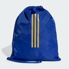 Rückansicht von adidas Italien Fußball Sportbeutel Schuhtasche Bold Blue / Light Football Gold