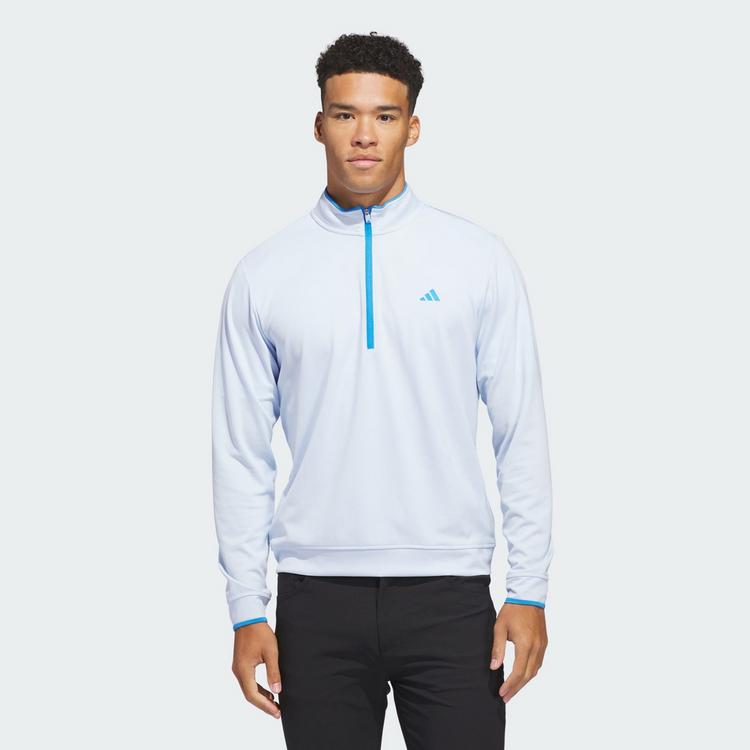 adidas adidas Lightweight Half-Zip Oberteil Sweatshirt Herren - Crystal Sky - 0 | SportScheck