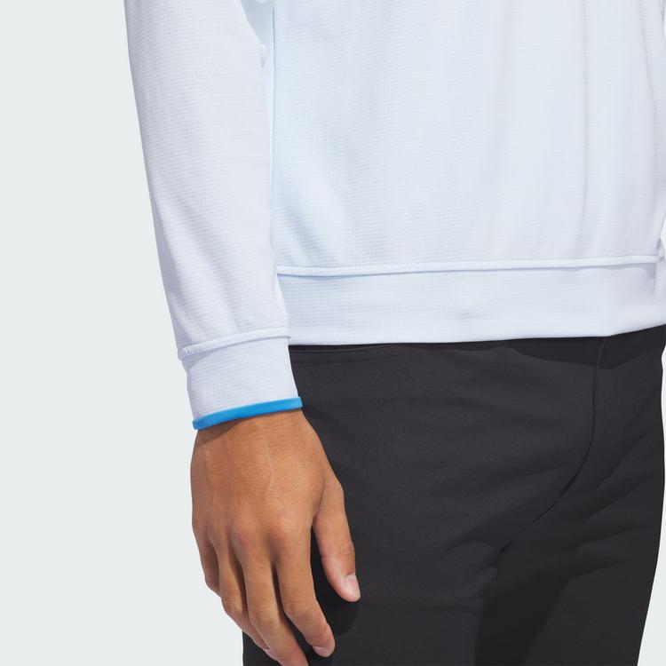 adidas adidas Lightweight Half-Zip Oberteil Sweatshirt Herren - Crystal Sky - 1 | SportScheck