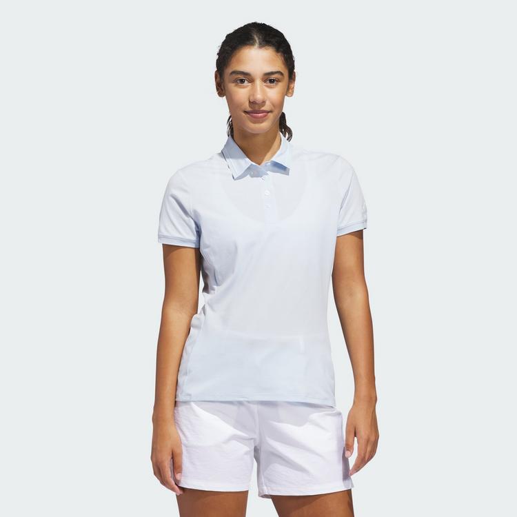 adidas adidas Ultimate365 Tour Twistknit Poloshirt Funktionsshirt Damen - Crystal Sky - 0 | SportScheck