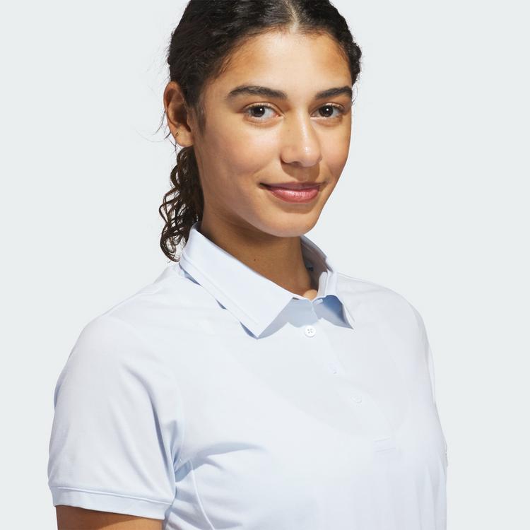 adidas adidas Ultimate365 Tour Twistknit Poloshirt Funktionsshirt Damen - Crystal Sky - 0 | SportScheck