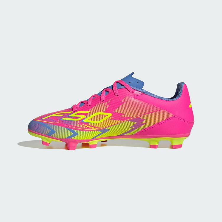 adidas adidas F50 Club FG/MG Fu&szlig;ballschuh Fu&szlig;ballschuhe - Lucid Pink / Lucid Lemon / Blue Fusion - 4 | SportScheck