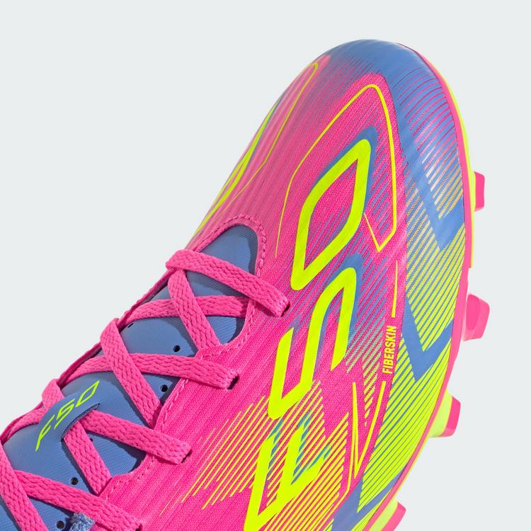 adidas adidas F50 Club FG/MG Fu&szlig;ballschuh Fu&szlig;ballschuhe - Lucid Pink / Lucid Lemon / Blue Fusion - 6 | SportScheck