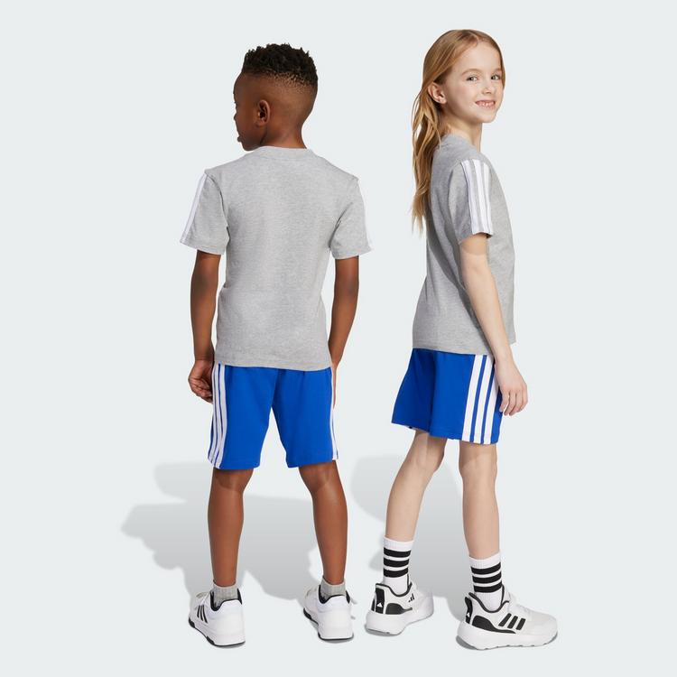 adidas adidas Essentials Kids T-Shirt-Set Trainingsanzug Kinder - Medium Grey Heather / White - 3 | SportScheck