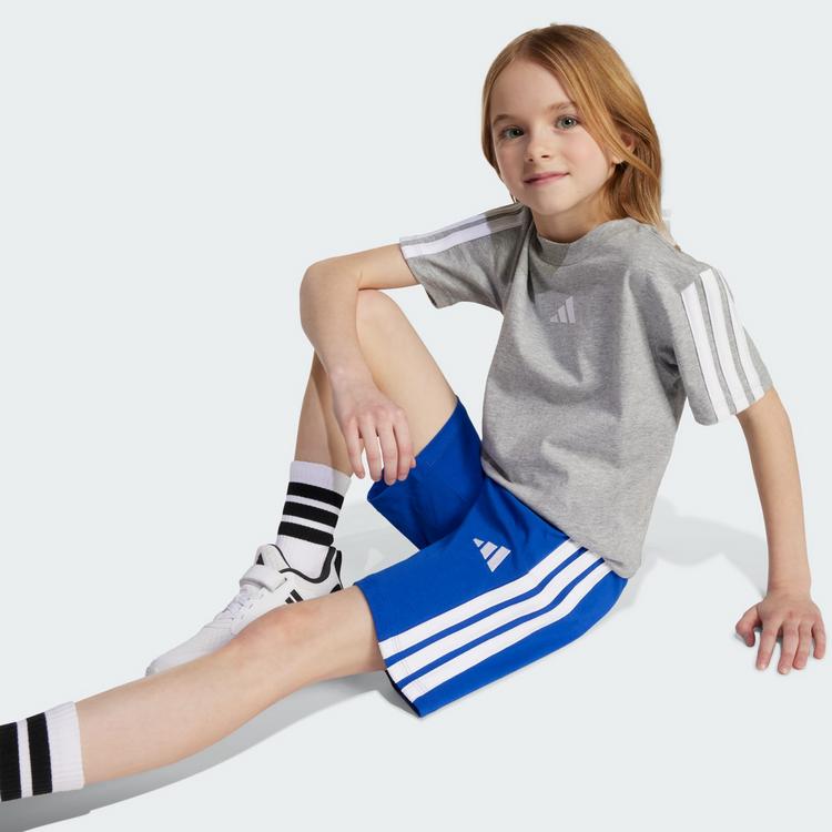 adidas adidas Essentials Kids T-Shirt-Set Trainingsanzug Kinder - Medium Grey Heather / White - 1 | SportScheck