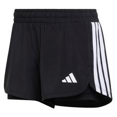 adidas Pacer Workout Woven 2in1 Shorts Funktionsshorts Damen Black