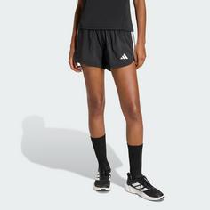 Rückansicht von adidas Pacer Workout Woven 2in1 Shorts Funktionsshorts Damen Black