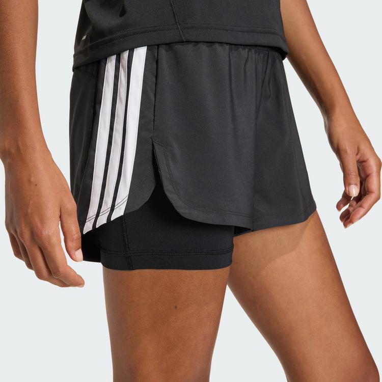 adidas adidas Pacer Workout Woven 2in1 Shorts Funktionsshorts Damen - Black - 1 | SportScheck