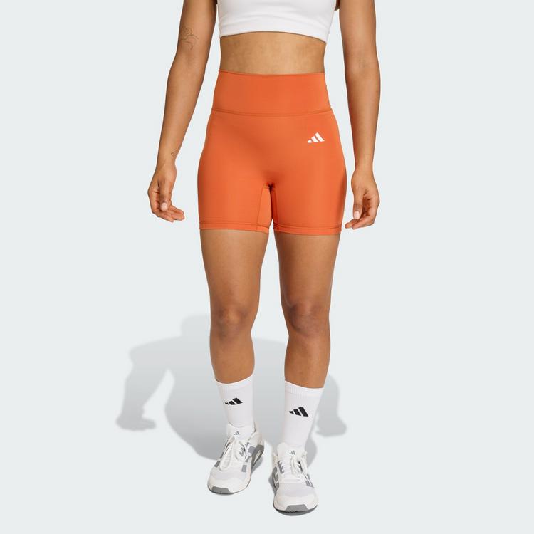 adidas adidas Optime Essentials Workout kurze Leggings Tights Damen - Fox Orange - 0 | SportScheck