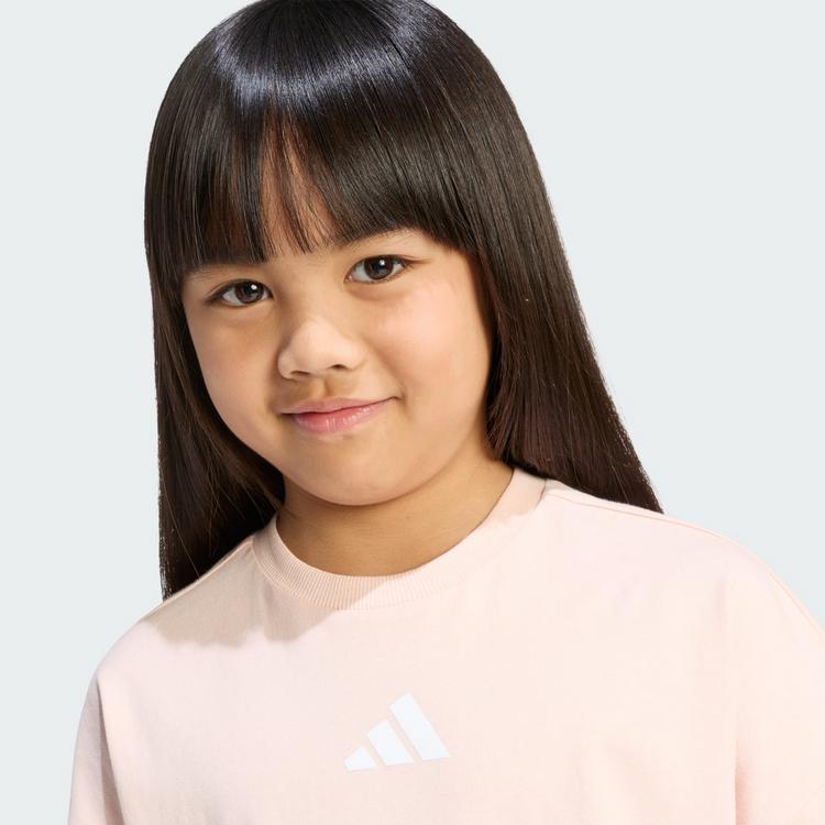 adidas adidas TIRO_NSTER T-SHIRT SET Trainingsanzug Kinder - Blush Pink / White - 0 | SportScheck