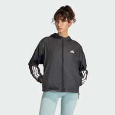Rückansicht von adidas Hyperglam 3-Streifen Windbreaker Windbreaker Damen Black