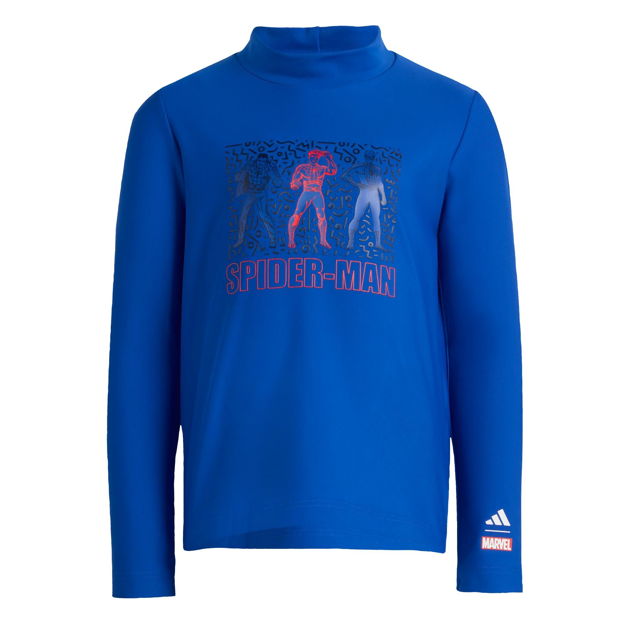 adidas ADIDAS MARVEL SPIDER-MAN RASHGUARD UV-Shirt Kinder - Royal Blue