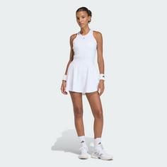 Rückansicht von adidas TENNIS CLIMACOOL Y-KLEID Tenniskleid Damen White