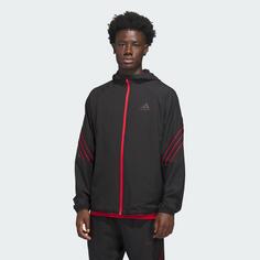 Rückansicht von adidas adidas Crazy Lite Jacke Trainingsjacke Herren Black / Pure Ruby