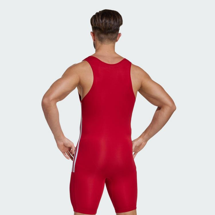 adidas adidas Powerlift Weightlifting Einteiler Bodysuit Herren - Team Power Red 2 - 1 | SportScheck